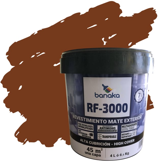 REVESTIMIENTO FACHADA MATE RF-3000 4L TABACO