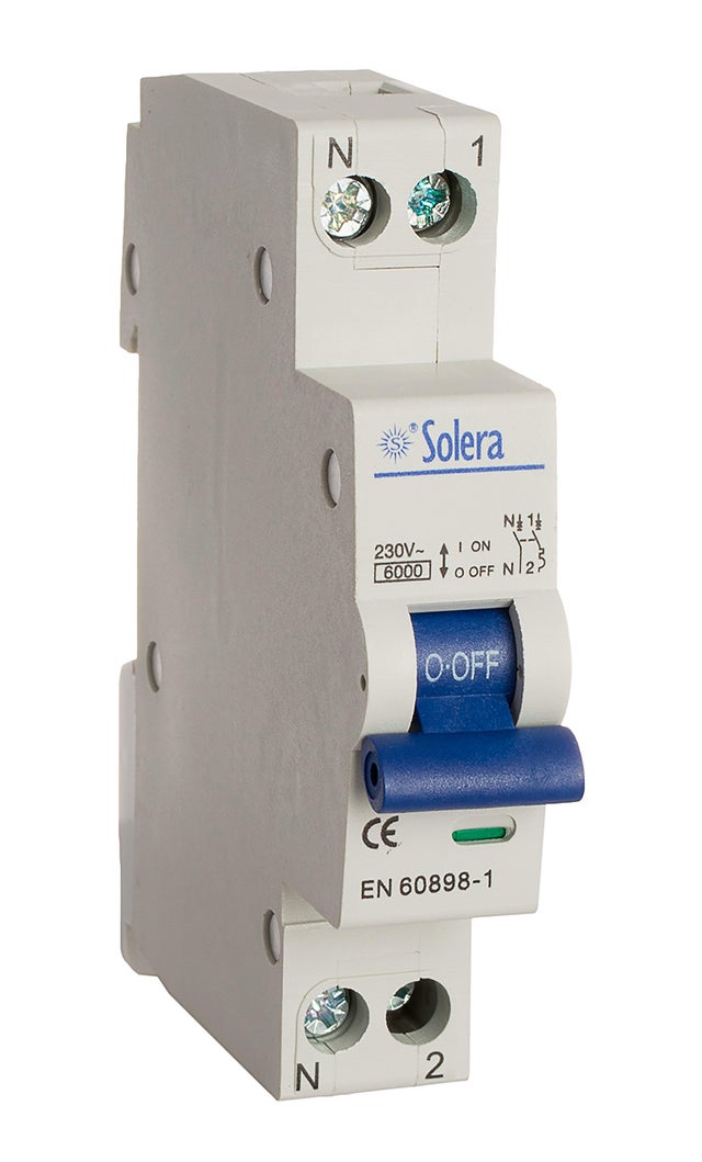 AUTOMÁTICO MAGNETOTÉRMICO 1 P+N 1 MODU 32A SOLERA