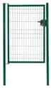 PUERTA METÁLICA POSTE CUADRADO VERDE 1X2 M MALLA 50X50 MM - 1