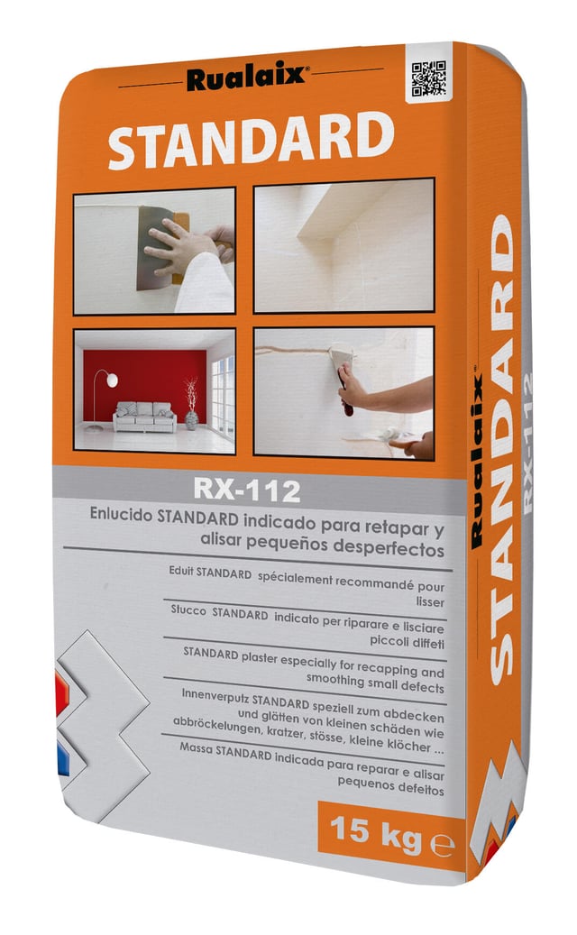 PLASTE EN POLVO CAPA MEDIA STANDARD RUALAIX 6H 15KG