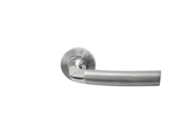 JUEGO DE MANILLA ROSETAS ALUMINIO NIQUEL  SATINADO A-8837 AYR