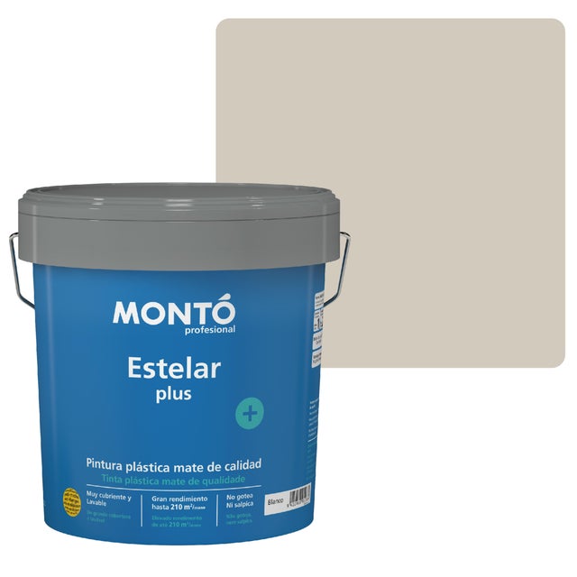 PINTURA PLASTICA TOPO MATE 4L ESTELAR