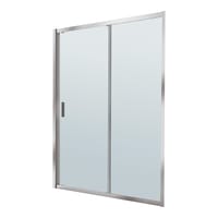 MAMPARA DE DUCHA FRONTAL CORREDERA ROCA URA NEW 110CM PLATA - 2