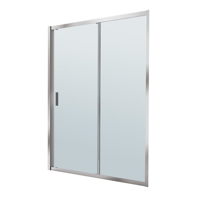 MAMPARA DE DUCHA FRONTAL CORREDERA ROCA URA NEW 130CM PLATA