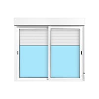 VENTANA ALUMINIO CORREDERA CON PERSIANA BLANCA 150X135CM - 1