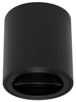 ARO DE SUPERFICIE BAJO CIRCULAR BASCULANTE NEGRO GU10 - 1