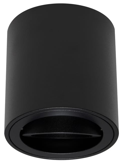 ARO DE SUPERFICIE BAJO CIRCULAR BASCULANTE NEGRO GU10 - 1