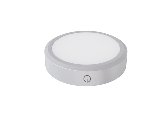 REGLETA LED CIRCULAR EXTRAPLANA RECARGABLE GRIS