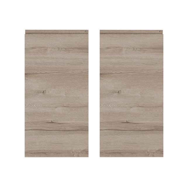 KIT 2 PUERTAS PARA MUEBLE DE COCINA LUGO MADERA ROBLE CLARO AGLOMERADO 80X37/80X35CM