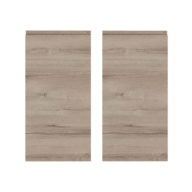 KIT 2 PUERTAS PARA MUEBLE DE COCINA LUGO ROBLE CLARO MATE AGLOMERADO 70X68CM - 1