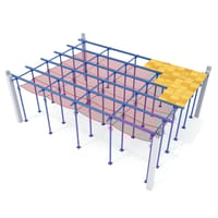 RED DE SEGURIDAD BAJO FORJADO BF S/NUDO PA 5MM  1X10M - 1