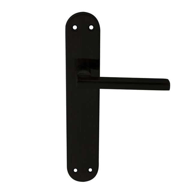 JUEGO DE MANILLAS PLACA CIEGA NEGRA 606 - 1