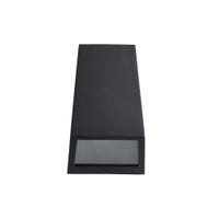 APLIQUE DE PARED EXTERIOR DE SUPERFICIE 15W NEGRO IP44 NOGAL - 1