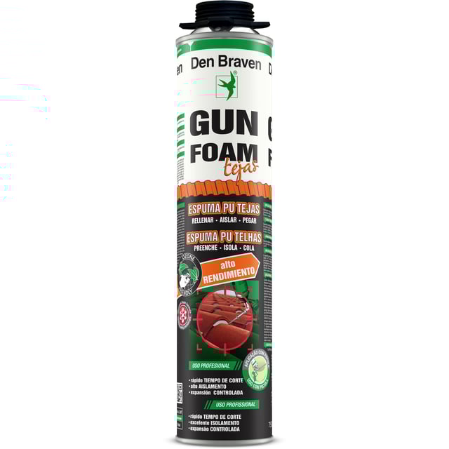 ESPUMA DE POLIURETANO PARA TEJAS 750ML PISTOLA