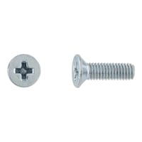 TORNILLOS MÉTRICOS AVELLANADOS PARA METAL CINCADOS 3X10MM. 500UDS - 1