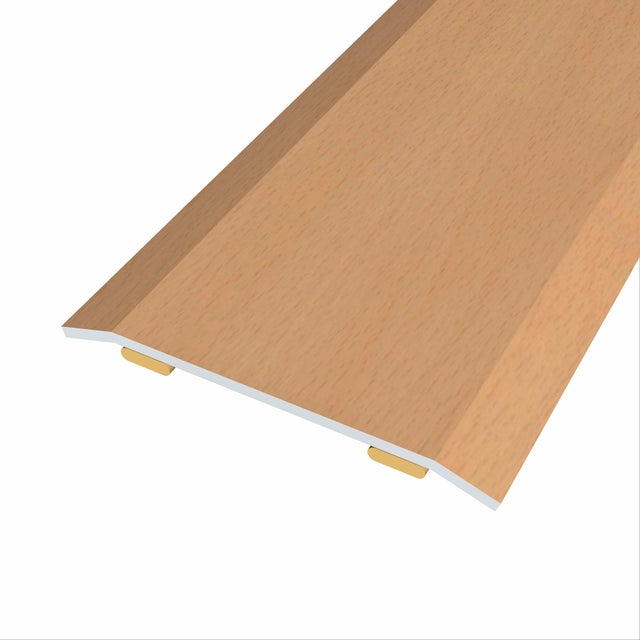 PERFIL DE TRANSICION ADHESIVO ACERO HAYA 83CM
