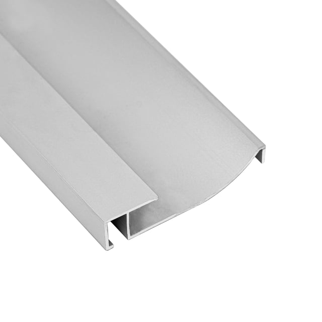 RODAPIE 60X2500MM ALUMINIO LED PLATA
