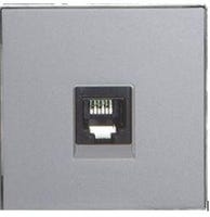 TAPA TOMA TLF Y DATOS SERIE SKY PLATA - 1