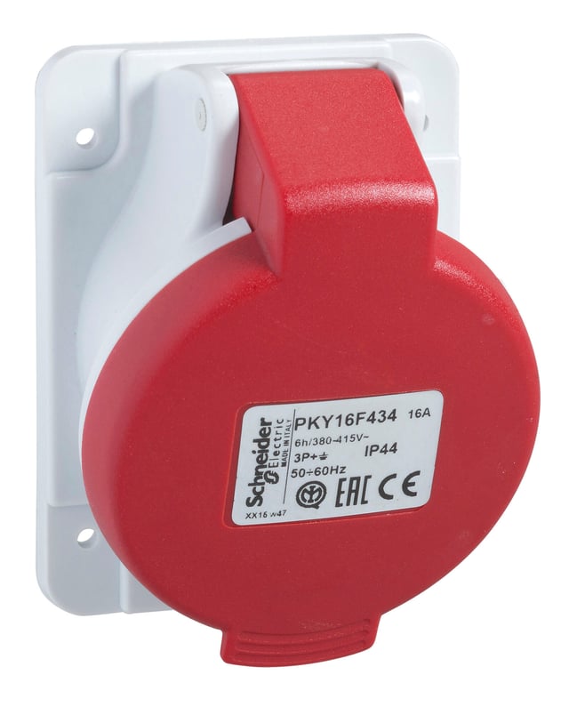 BASE EMPOTRAR DE CONEXIÓN RAPIDA 3P+T 32A IP44