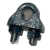 SUJETACABLE ESTRIBO DIN 741 GALVANIZADO 3 MM. 10 UDS - 1