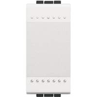 PULSADOR ESTRECHO SERIE LIVING BLANCO - 1