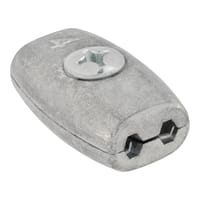 SUJETACABLE SUPER SIMPLE GALVANIZADO 4 MM. 4 UDS - 1