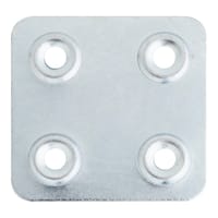 PLACA DE ENSAMBLAJE CINCADA 45 x 45  MM 2 UDS - 1