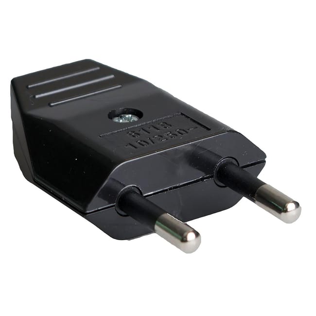 CLAVIJA 2P 10A NEGRO - 1