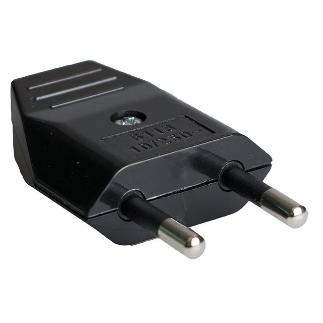 CLAVIJA 2P 10A NEGRO