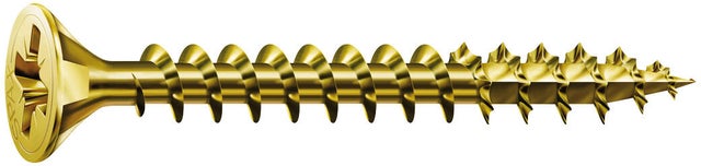 TORNILLOS TIRAFONDO PARA MADERA BICROMATADOS 5X80MM. 125UDS