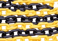 CADENA POLIETILENO AMARILLA Y NEGRA. 5 M  - 1