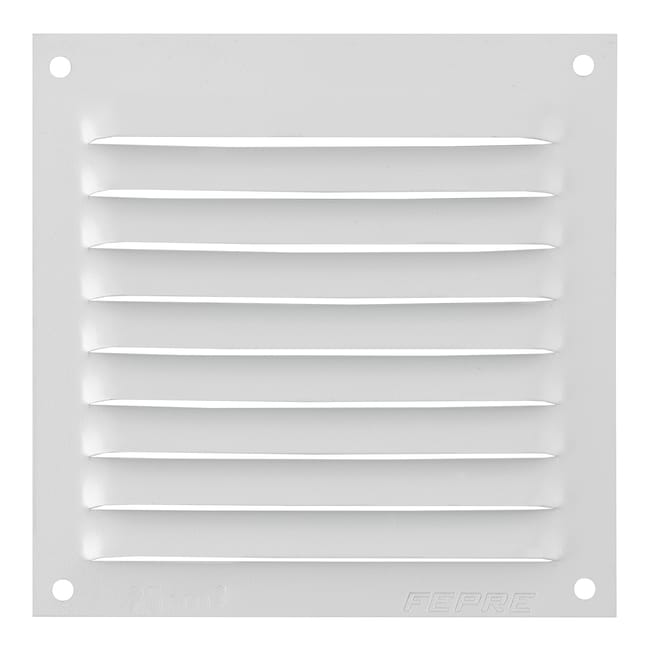 REJILLA DE VENTILACION SOBREPONER ALUMINIO BLANCO 17 X 17 CM ESPESOR 0.6  MM - 1
