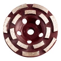 PLATO DIAMANTADO DOBLE SEGMENTO SOLDADURA PLATA M14 Ø100 - 1