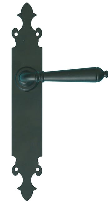 JUEGO DE MANILLAS PLACA CIEGA FORJA NEGRA R 201 - 1