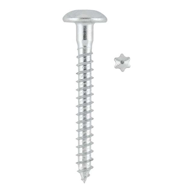 TORNILLOS TIRAFONDO PARA MADERA CINCADOS 7X60MM. 12UDS