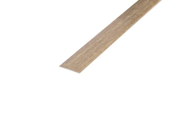PERFIL TRANSICIÓN ADHESIVO DE ALUMINIO ROBLE BISELADO/URAL  90 CM