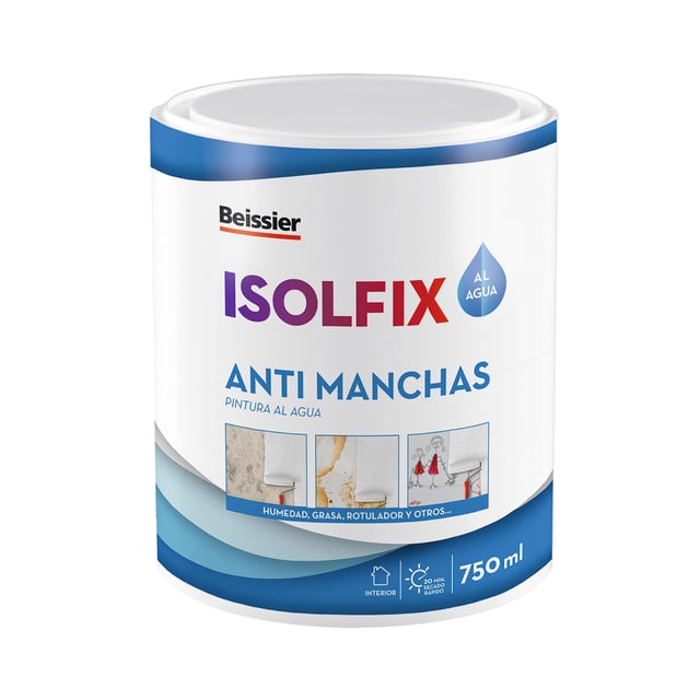 PINTURA QUITAMANCHAS AL AGUA ISOLFIX PLUS 750ML