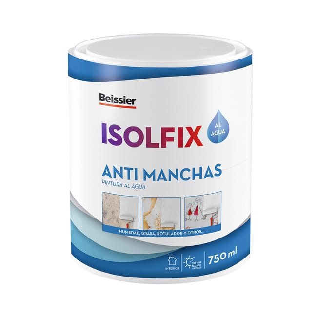 PINTURA QUITAMANCHAS AL AGUA ISOLFIX PLUS 750ML - 1