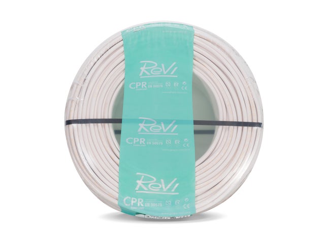 CABLE ELÉCTRICO H05VV-F 3G 1.5MM2 BLANCO 25M