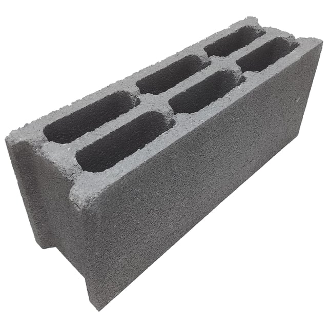 BLOQUE DE HORMIGÓN DOBLE CAMARA GRIS 50X25X20 CM