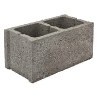 BLOQUE DE HORMIGÓN GRIS 40X20X20 CM - 1