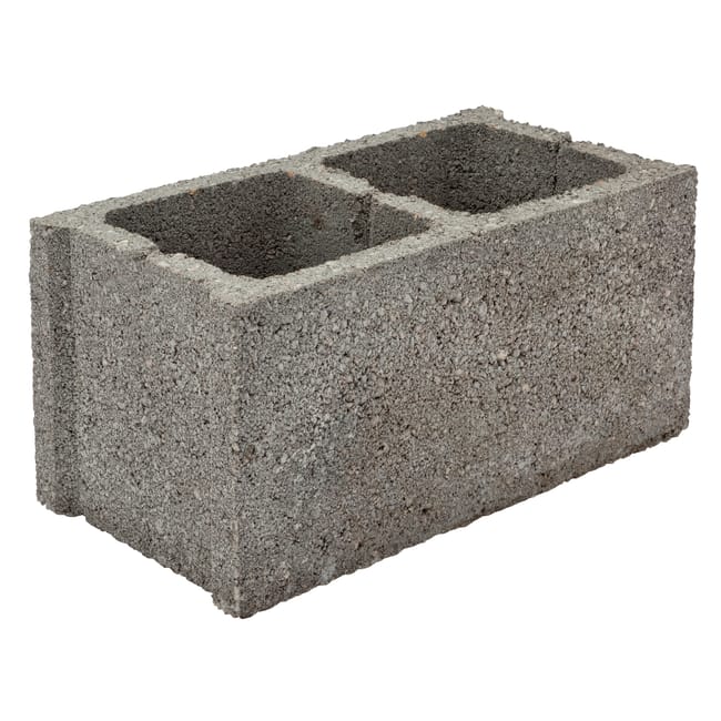 BLOQUE DE HORMIGÓN GRIS 40X20X20 CM - 1