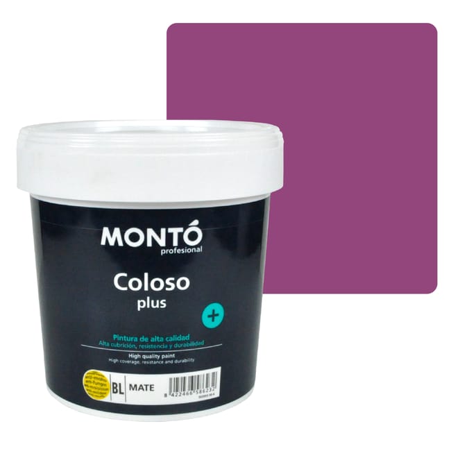 PINTURA PLASTICA MAGENTA MATE 2,5L COLOSO - 1