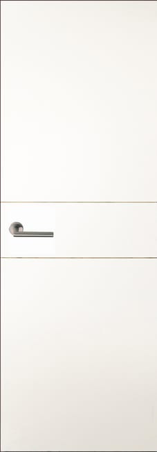 PUERTA ABATIBLE EN BLOCK LACADA BLANCA 82,5CM CIEGA IZQUIERDA - 1