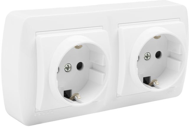 SCHUKO DOBLE MURAL SUPERFICIE BLANCO