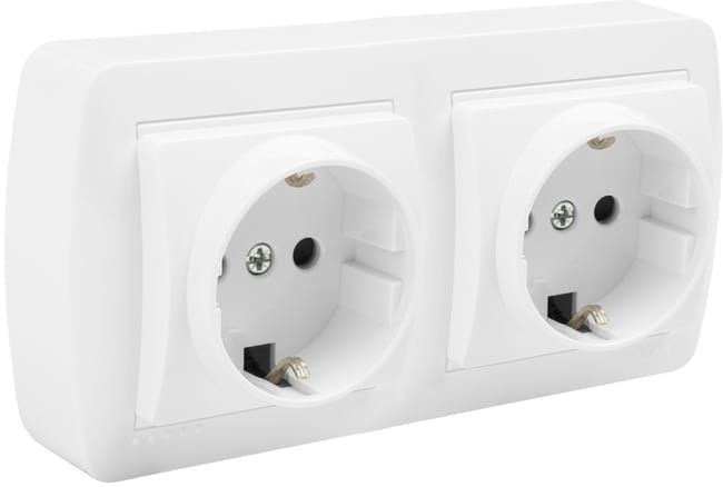 SCHUKO DOBLE MURAL SUPERFICIE BLANCO - 1