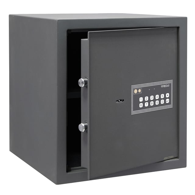 CAJA FUERTE ELECTRÓNICA DE APERTURA CON CÓDIGO DE SOBREMESA DE TAMAÑO GRANDE 39L ARREGUI