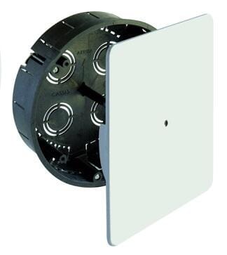 CAJA DE REGISTRO ELÉCTRICO Ø150X46MM PARA EMPOTRAR DE INTERIOR CON TAPA DE TORNILLOS - 1