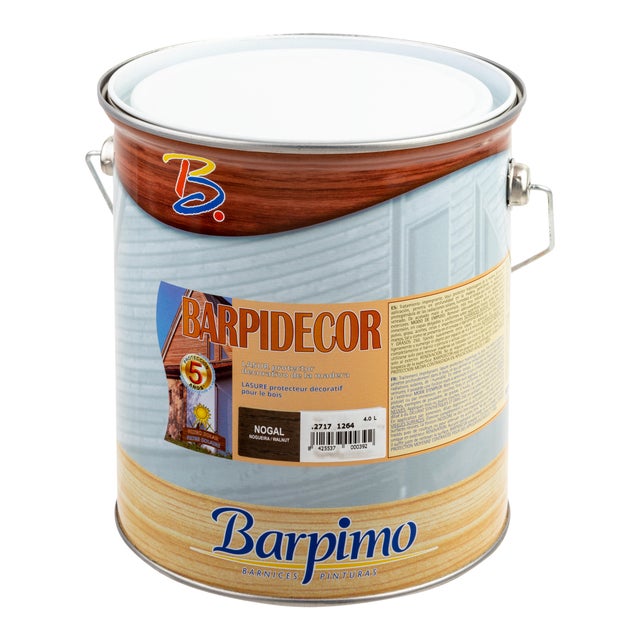 LASUR SINTÉTICO MATE  BARPIDECOR  4L NOGAL