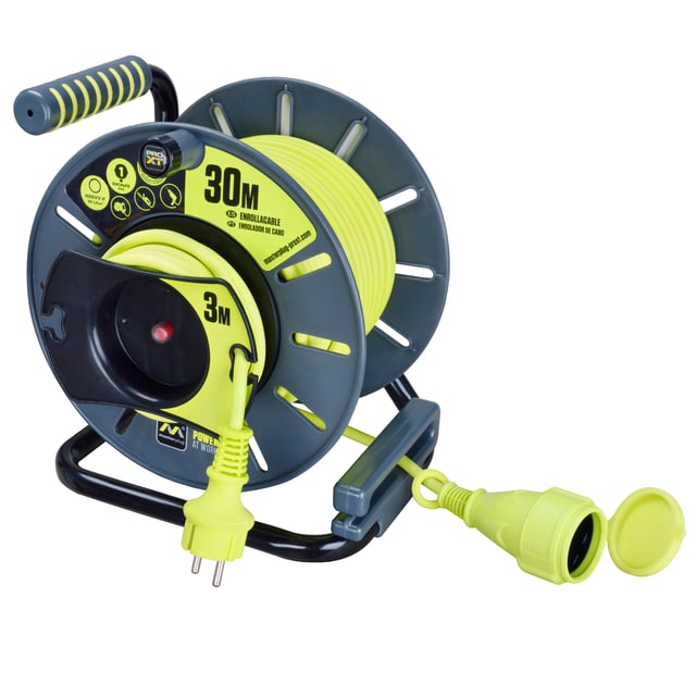 ENROLADOR/PROLONGADOR DE CABO XTERIOR 3X1,5MM2 30+3M IP44